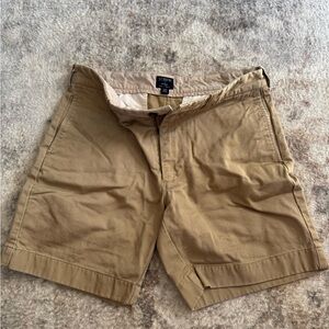 J. Crew Tan Flat Front Shorts for Everyday Comfort